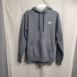 Nike Dark Gray Pullover Hoodie with Chest Logo